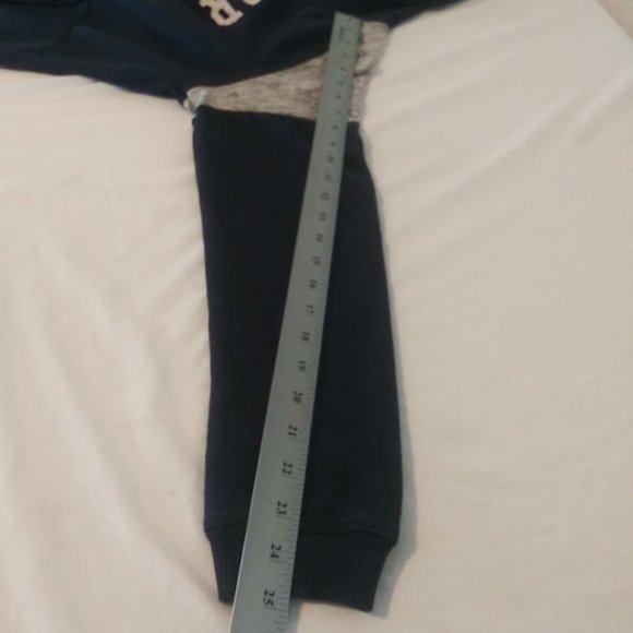 Denver Broncos boy's youth size L 10-12 navy blue and white hoodie sweater - Picture 8 of 10